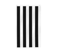 Drapeau vertical double face de 7,6 x 12,7 cm avec œillets - Ne se décolore pas - Drapeau de jardin à rayures noires et blanches - Toile de fond pour photo pour décoration intérieure et extérieure