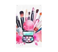 Drapeau vertical double face de 7,6 x 12,7 cm avec œillets - Ne se décolore pas - Drapeau de jardin aquarelle cosmétique - Toile de fond pour photo - Pour décoration intérieure et extérieure