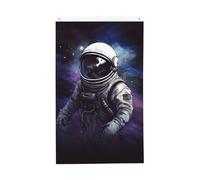 Drapeau vertical double face de 7,6 x 12,7 cm avec œillets - Ne se décolore pas - Drapeau de jardin astronaute - Toile de fond pour photo - Décoration intérieure et extérieure