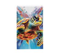 Drapeau vertical double face de 7,6 x 12,7 cm avec œillets - Ne se décolore pas - Drapeau de jardin coloré - Tortue de mer - Toile de fond photo pour décoration intérieure et extérieure