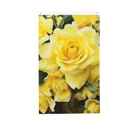 Drapeau vertical double face de 7,6 x 12,7 cm avec œillets - Ne se décolore pas - Drapeau de jardin jaune rose - Toile de fond pour photo pour décoration intérieure et extérieure