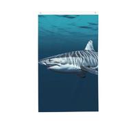 Drapeau vertical double face de 7,6 x 12,7 cm avec œillets - Ne se décolore pas - Drapeau de jardin - Superbe requin blanc - Toile de fond pour photo pour décoration intérieure et extérieure