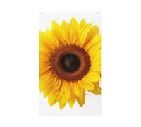 Drapeau vertical double face de 7,6 x 12,7 cm avec œillets - Ne se décolore pas - Drapeau de jardin tournesol isolé - Toile de fond pour photo pour décoration intérieure et extérieure