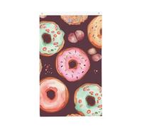 Drapeau vertical double face de 7,6 x 12,7 cm avec œillets - Ne se décolore pas - Joli drapeau de jardin en forme de beignets - Toile de fond pour photo pour décoration intérieure et extérieure