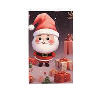 Drapeau vertical double face de 7,6 x 12,7 cm avec œillets - Ne se décolore pas - Joli drapeau de Noël - Pour décoration intérieure et extérieure