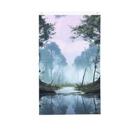 Drapeau vertical double face de 7,6 x 12,7 cm avec œillets qui ne se décolore pas, drapeau de jardin, marais, paysage, cour, toile de fond pour décoration intérieure et extérieure