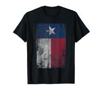 Drapeau Vertical Vintage du Texas Vieilli T-Shirt