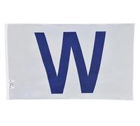 Drapeau Victoire Au Baseball ! Blanc Et Bleu Volent Vers Le W Léger Drapeau Double Face Résistant Aux Intempérie Drapeau Grand Pour Bateau Balcon Party 90X150Cm