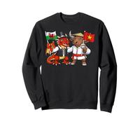 Drapeau Vietnam Pays de Galles Racines vietnamiennes Gallois Sweatshirt