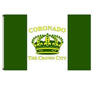 Drapeau Ville De Coronado, Californie Amusant Bannière Durable Drapeau De Bienvenue Pour Balcon Vacances Bureaux 3X5 Ft