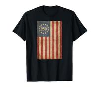 Drapeau Vintage Betsy Ross 250 Ans T-Shirt