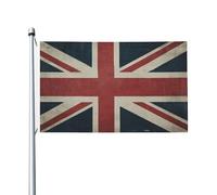 Drapeau vintage de la Grande-Bretagne pour cour, maison, maison, bannière de vœux avec œillets, décoration d'intérieur et d'extérieur