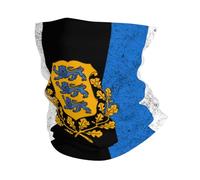 Drapeau Vintage De L'Estonie Homme Femme Cache-Col Élastique Décoration Faciale Microfibre Echarpe Tête Pirate pour Ski Escalade Sports
