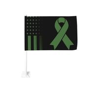 Drapeau vintage de sensibilisation à la Grande Dépression à fixer sur une vitre de voiture, protection solaire, bannière double face 12 x 18 pouces pour camion