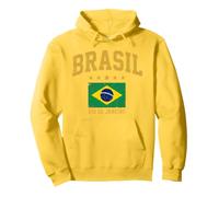 Drapeau Vintage du Brésil Rio de Janeiro Sweat à Capuche