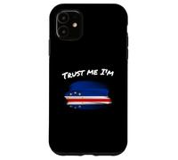 Drapeau vintage du Cap-Verdien, inscription « Trust Me I'm Cape Verdian » Coque pour iPhone 11