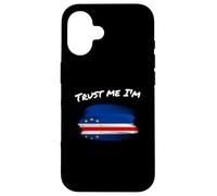 Drapeau Vintage du Cap-Verdien, Inscription « Trust Me I'm Cape Verdian » Coque pour iPhone 16