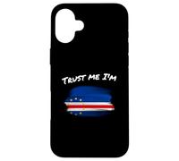 Drapeau Vintage du Cap-Verdien, Inscription « Trust Me I'm Cape Verdian » Coque pour iPhone 16 Plus