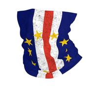 Drapeau Vintage du Cap-Vert Femme Homme Protection du Visage Anti-Solaire Bandeaux Élastique Décoration Faciale pour Sports Motorcycle Bike