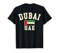 Drapeau vintage Dubaï Emirats Arabes Unis Souvenir Rétro Graphique T-Shirt