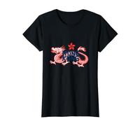 Drapeau Vintage Hong Kong Dragon Orchidée Fleur Souvenir de Voyage T-Shirt Graphique avec Valeur