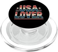 Drapeau Vintage « I Love United States of America » PopSockets PopGrip pour MagSafe