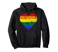 Drapeau Vintage LGBT Gay Lesbian Pride Month Sweat à Capuche