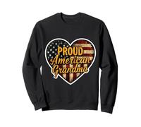 Drapeau vintage patriotique pour grand-mère américaine fière Sweatshirt
