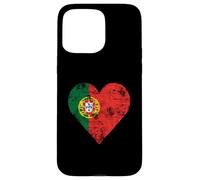 Drapeau Vintage Portugal Love Heart Coque pour iPhone 15 Pro Max