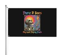 Drapeau Voilà, c'est mon dernier coup de foudre Drapeaux 90X150cm | avec œillets Bannière Extérieure Décoratifs Drapeau Pirate pour Événements Intérieur Bar