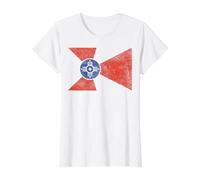 Drapeau Wichita State of Kansas Sedgwick County T-Shirt Graphique avec Valeur