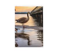 Drapeau Wild Goose By The Bridge - 6 x 0,9 m - Double face - Ne se décolore pas - Drapeau de jardin avec bannière extérieure en laiton - Décoration pour cour, porche, pelouse