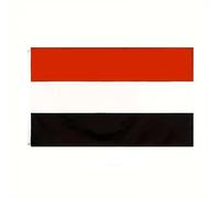 Drapeau Yémen 90 x 150 cm - Tricolore rouge/blanc/noir - Drapeau à hisser en polyester résistant aux intempéries - Pour l'extérieur et l'histoire