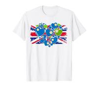 Drapeau Yorkshire Rose pour femme et Royaume-Uni T-Shirt