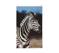 Drapeau zèbre animal 0,9 x 1,5 m Drapeau vertical double face pour jardin extérieur cour maison drapeau amusant bannière bannière décoration maison drapeaux de jardin pour accrocher au mur Poster