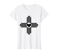 Drapeau Zia Sun du Nouveau-Mexique Cœur Pride Vintage T-Shirt Graphique avec Valeur
