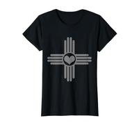 Drapeau Zia Sun du Nouveau-Mexique Cœur Pride Vintage T-Shirt Graphique avec Valeur