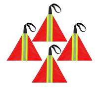 drapeaude sécurité pour kayak - drapeaud'avertissement 30 x 25 cm, drapeauréfléchissant solide et imperméable en polyester, marqueur de visibilité extérieure résistant aux déchirures, utilisation p