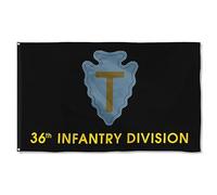 Drapeaux 36E Division D'Infanterie Bannières Éclatantes Décoratif Drapeau Pour Ferme Porte Clubs 90X150Cm