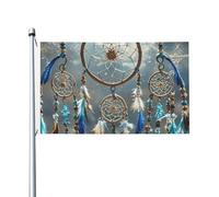Drapeaux 90 x 152 cm 200D lourd bannière décorative drapeau amérindien attrape-rêves drapeau de bienvenue drapeau de cour avec œillets en laiton drapeau de jardin pour toutes les saisons décoration