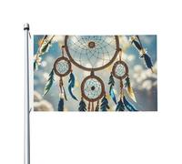 Drapeaux 90 x 152 cm 200D lourd bannière décorative drapeau amérindien attrape-rêves drapeau de bienvenue drapeau de cour avec œillets en laiton drapeau de jardin pour toutes les saisons décoration