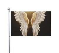 Drapeaux 90 x 152 cm 200D lourd décoration extérieure drapeau aile d'ange drapeau de bienvenue drapeau de cour avec œillets en laiton drapeau de jardin pour toutes les saisons décoration extérieure