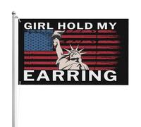 Drapeaux 90X150cm, Fille, tiens mon anglais Décoratifs Drapeau de Jardin Couleurs Vives Suspendus Fanion pour Jardin Événements Balcon