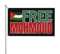Drapeaux 90X150cm, Libérez Mahmoud Khalil Résistants aux Intempéries Drapeau Couleurs Vives Suspendus Fanion pour Événements Décorations Célébration