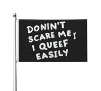 Drapeaux 90X150cm, Ne me fais pas peur, je pète facilement Décoratifs Drapeau de Vacances avec œillets Bruant pour Anniversaire manif Balcon