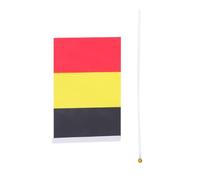 Drapeaux à Main Belges Portatifs 50 Pièces en Polyester et Plastique
