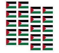 Drapeaux à Main de Palestine 20 Pièces en Polyester 20x28 Cm