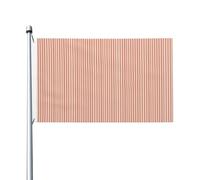 Drapeaux à rayures rouges tomate pour matelas et maison, 91 x 152 cm, bannière de vœux avec œillets, décoration d'intérieur ou d'extérieur