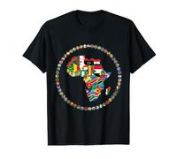 Drapeaux africains, Drapeaux de l'Afrique, Carte de l'Afrique. T-Shirt Graphique avec Valeur