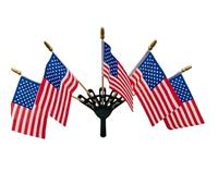 Drapeaux Américains Déco Patriotique Vintage en Cinq Pièces